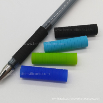 Funda de bolígrafo de goma de silicona antideslizante ecológica personalizada con tacto suave